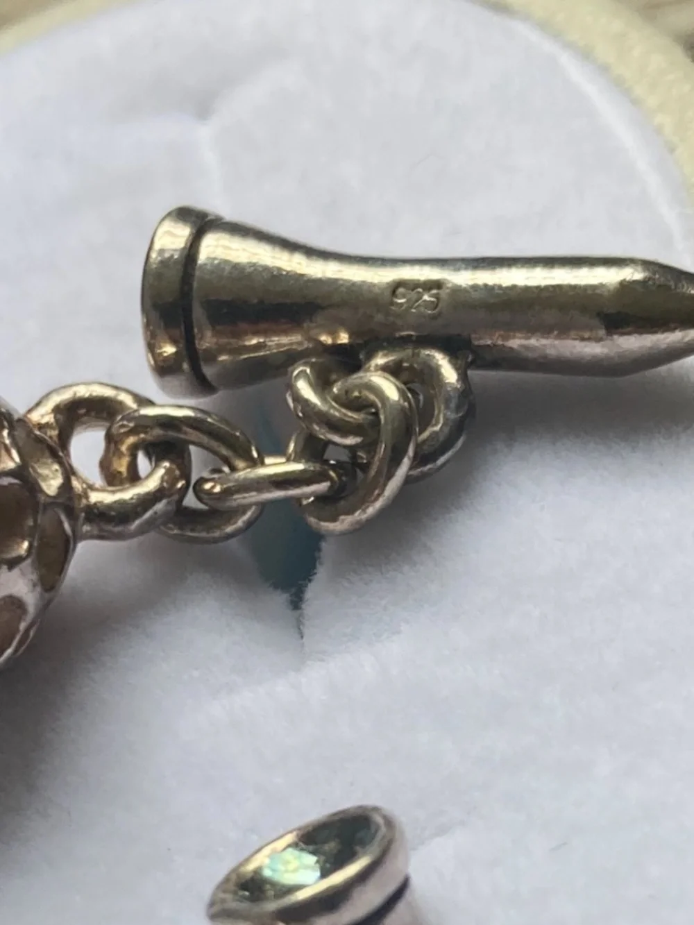 A Very Unique set of Sterling golf ball and tees cufflinks